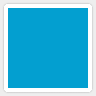 Bright Blue Solid Color Sticker